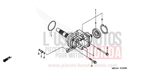 ARBRE TRANSVERSAL VTX1300S7 de 2007